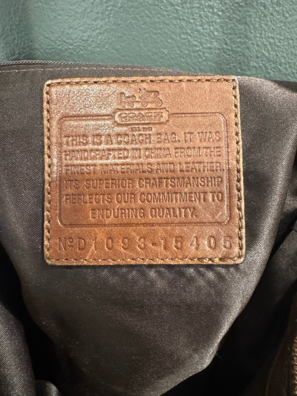 Coach Russet Brown Leather Shoulder Hobo Bag with Brass Hardware - Picture 3 of 5